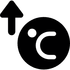 Temperature Celsius High Icon from Ultimate Bold Set