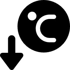 Temperature Celsius Low Icon from Ultimate Bold Set