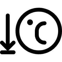 Temperature Celsius Low Icon from Ultimate Regular Set