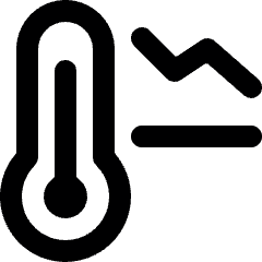 Temperature Down Icon from Ultimate Bold Set