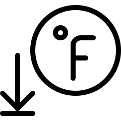 Temperature Fahrenheit Low Icon from Ultimate Light Set