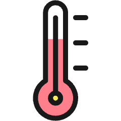 Temperature Thermometer High Icon from Ultimate Colors Set