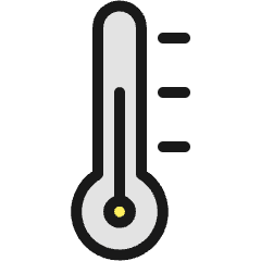 Temperature Thermometer Medium Icon from Ultimate Colors Set