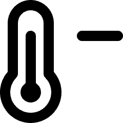 Temperature Thermometer Minus Icon from Ultimate Bold Set