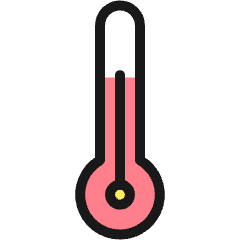 Temperature Thermometer Icon from Ultimate Colors Set