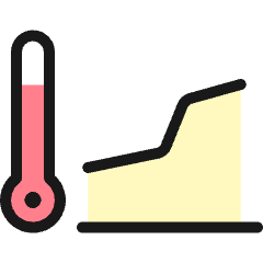 Temperature Up Icon from Ultimate Colors Set