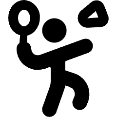 Badminton Player Icon from Ultimate Bold Set