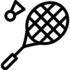 Badminton Shuttlecock Racquet Icon from Ultimate Light Set