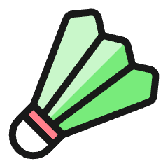 Badminton Shuttlecock Icon from Ultimate Colors Set