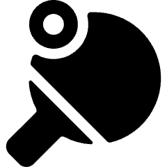 Ping Pong Paddle Icon from Ultimate Bold Set