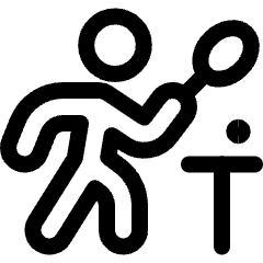 Ping Pong Player Icon from Ultimate Regular Set