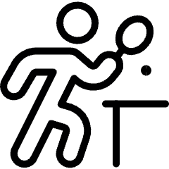 Ping Pong Player Icon from Ultimate Light Set