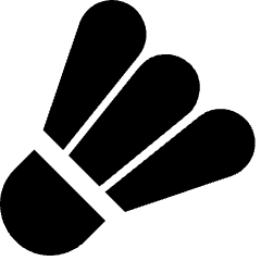 Sport Badminton Shuttercock Icon from Nova Solid Set