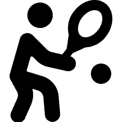 Tennis Backhand Icon from Ultimate Bold Set