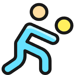 Tennis Forehand Icon from Ultimate Colors Set