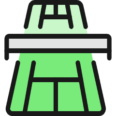 Tennis Net Icon from Ultimate Colors Set