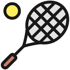 Tennis Racquet Icon from Ultimate Colors Set