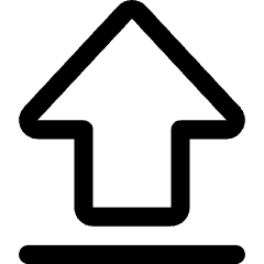 Arrow Outline Upload Icon from Core Line Set