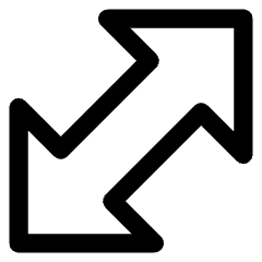 Thick Arrow Diagonal 1 Icon from Core Line Set