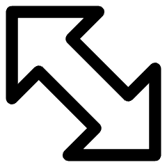 Thick Arrow Diagonal 2 Icon from Core Line Set