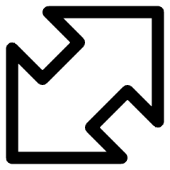 Thick Arrow Diagonal Large 1 Icon from Core Line Set