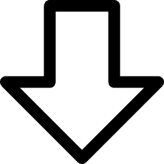 Thick Arrow Down Large Icon from Core Line Set