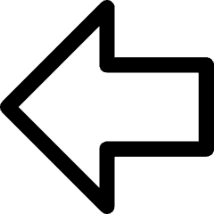 Thick Arrow Left Large Icon from Core Line Set