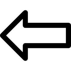 Thick Arrow Left Icon from Core Line Set