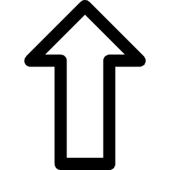 Thick Arrow Up Icon from Core Line Set