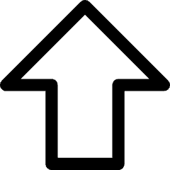 Thick Arrow Up Large Icon from Core Line Set