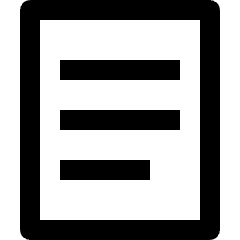 Document Paragraph Text Icon from Nova Line Set