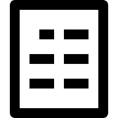 Document Paragraph Text Two Columns Icon from Nova Line Set