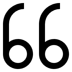 Clean line icon of two opening quotation marks with rounded lower loops. Used for quotes, testimonials, and citations.