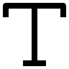 Text Style Icon from Nova Line Set