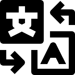 Translate Icon from Nova Line Icons Set