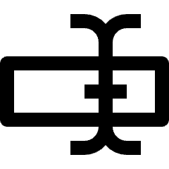 Clean line icon of a rounded text box with a vertical cursor and horizontal bars. Used for text editing and input fields.