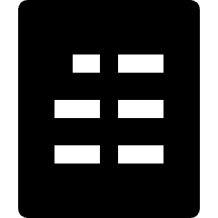 Document Paragraph Text Two Columns Icon from Nova Solid Set
