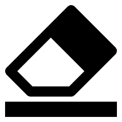 Eraser Icon from Nova Solid Set