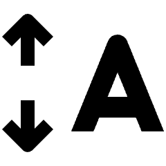 Font Expand Vertical Icon from Nova Solid Set