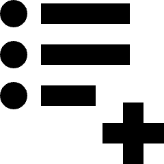 List Add Icon from Nova Solid Set