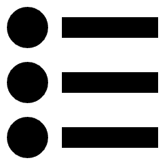 List Bullet Point Circle Icon from Nova Solid Set