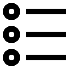 List Bullet Point Circle Icon from Nova Line Set