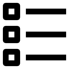 List Bullet Point Square Icon from Nova Line Set