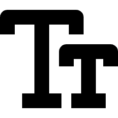 Small Caps Icon from Nova Solid Set