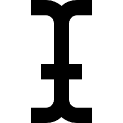 Text Bar Icon from Nova Solid Set