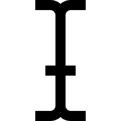 Text Bar Icon from Nova Line Set