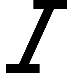 Text Italic Icon from Nova Solid Set