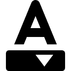 Text Options Icon from Nova Solid Set