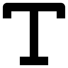 Text Style Icon from Nova Solid Set