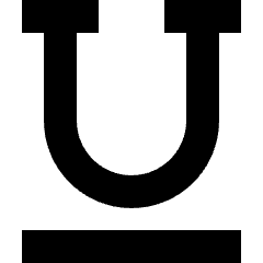 Text Underline Icon from Nova Solid Set